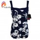 Layered One Pieces SwimSuits Plus Size Swimwear Bathing Suit Swimsuit Monokini Women Push Up Backless Padded Floral One-Piece