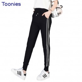 Long Leisure Pants Women Bottoms Summer Spring Female Clothes Double Striped Jogger Haren Pants Sweatpants Sportswear Trousers
