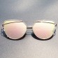 Luxury Fashion Cat Eye Sunglasses Women Brand Designer Vintage Pink Mirror Sun Glasses Female Oculos Feminino Lunette Femme