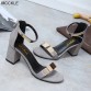 MCCKLE New 2017 Sexy Party Fashion Zip Women&#39;s Sandals Ladies Casual Hight Heels Ankle Strap Shoes Women Fashion Sandals32796995622