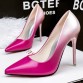 MS 2017 Women pumps Fashion pointed toe patent leather stiletto high heels shoes Spring Summer Wedding Shoes woman high heels