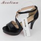 Meotina Shoes Women Summer Shoes Gladiator Sandals Women High Heels Sandals Open Toe Platform Ladies Shoes Beige White Size 9 431000001775441