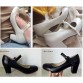 Meotina Women Shoes Mary Jane Ladies High Heels White Wedding Shoes Thick Heel Pumps Lady Shoes Black Pink Beige Plus Size 43 1032597684792