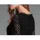 Merderheow New European 2017 Spring Women's Lace Hollow Out Long Dresses Femme Casual Clothing Women Sexy Slim Party Dress L13 