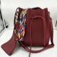 Miyahouse Fashion Colorful Strap Bucket Bag Women High Quality Pu Leather Shoulder Bag Brand Desinger Ladies Crossbody Bags32749746833