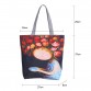 Miyahouse Floral Printed Canvas Tote Female Single Shopping Bags Large Capacity Women Canvas Beach Bags Casual Tote Feminina