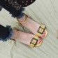NEUDELI 2017 Big size 34-43 Fashion sexy summer women sandals Euro style Square heels ladies sandalias Cozy female party shoes
