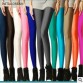 Neon Leggings New Autum 2017 Solid Candy Cotton tigth Leggins For Women Fashion Slim Workout Pants Push Up Thin Leggins HDDK0022