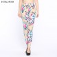 New 2017 Flower Printed Legging Fashion Slim Women leggings  High Elastic Cotton soft stretch pants female winter jeans leggins32657900318