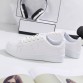 New 2017 Spring Summer Shoes Women Flats Soft Leather Fashion Women's Casual Brand White Shoes Breathable Comfortable ZH1775