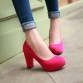 New Arrivals 2017 Fashion Shallow Thick High Heels Round Toe High Heels Platform Pumps Shoes Sexy Buckle Strap Pumps Hot Sale32541452147
