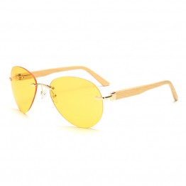 New Bamboo Sunglasses Mirror Men Women gg Wooden Sunglasses Metal Glasses Brand Designer Original Wood Sun Glasses Oculo De Sol