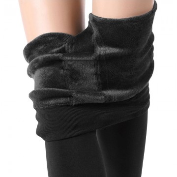 New Fashion Women&#39;s Winter Warm Knitted Wool Black Leggings High Elastic Pilling Resistance 400g thick+32753092996