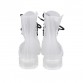 New Fashion Women Flat Transparent Clear Rubber Rain Boots Lace Up Ankle Boots Women Footwear Fashion Girls Boots For Female