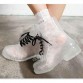 New Fashion Women Flat Transparent Clear Rubber Rain Boots Lace Up Ankle Boots Women Footwear Fashion Girls Boots For Female32798412048