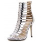 New Sexy Gladiator Roman High Heels Summer Women Sandals Peep Toe Zipper Pumps Party Shoes Size 35-40 K36232804993499