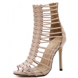 New Sexy Gladiator Roman High Heels Summer Women Sandals Peep Toe Zipper Pumps Party Shoes Size 35-40 K362