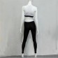 New Women Sport Yoga Set Mesh Spliced Slimming Legging Fitness Running Gym Sportwear Workout Clothes Plus Size32777327584