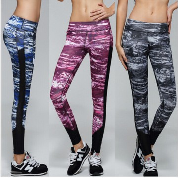 New Yoga Pants Elastic Printing Mesh compression leggings women Running Tights ladies gym pants mallas running mujer active wear32746845654
