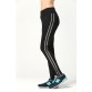 New Yoga Pants Women Stripe Reflective Breathable Mesh leggins sport women fitness running tights athletic leggings active wear