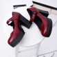 New arrival solid round toe buckle women pumps fashion high heels shoes woman platform shoes women mary janes square heel