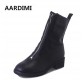 New designer 3 colors Zip mid-calf women&#39;s boots fashion autumn boots woman casual solid shoes ladies martins boots botas mujer32729773948