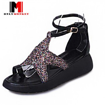 ONLYMONKEY New Design Women Sandals Shiny Stars Decorated Superstar Straps Women Shoes Fashion & Dazzling Women Outdoor Sandals32805227499