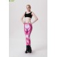 Pink Human Muscle Ladies Sports Leggins Green Elastic High Waist Fitness Sports Trousers Blue Stretchy Running Slim Tights Sexy