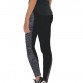 Plus Size Black/Gray Women's Fitness Leggings Workout Pants Panelled Ladies High Waist Leggins Quick-drying Wear Trousers CK1006