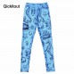 Qickitout Leggings Hot Summer styles Plus size womne&#39;s  Pirate Leggins Pants Digital Printing NAUTICAL BLUE LEGGINGS For Women32370623467