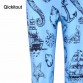 Qickitout Leggings Hot Summer styles Plus size womne&#39;s  Pirate Leggins Pants Digital Printing NAUTICAL BLUE LEGGINGS For Women32370623467
