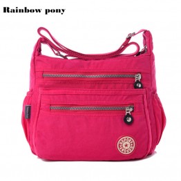 RAINBOW PONY Women Messenger Bag Nylon Women Bags Shoulder Crossbody Bags Fashion Ladies Handbags School Bags Sac A Main AC001