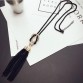 RAVIMOUR Long Necklace Gold Black Color Chains Necklaces & Pendants Jewelry Fashion Tassel Chokers Bijoux 2017 New Year Gifts