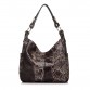 REALER brand women handbag genuine leather tote bag female classic serpentine prints shoulder bags ladies handbags messenger bag