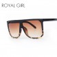 ROYAL GIRL New Brand Designer Fashion Women Sunglasses Oversize Female Flat Top Vintage Sun Glasses Eyewear Oculos de sol ss568