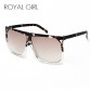 ROYAL GIRL New Brand Designer Fashion Women Sunglasses Oversize Female Flat Top Vintage Sun Glasses Eyewear Oculos de sol ss568