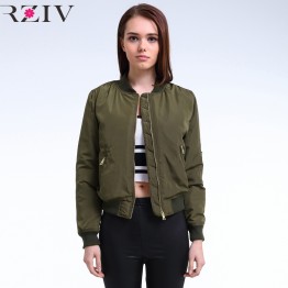 RZIV 2017 Winter Flight army green bomber jacket women jacket and women's coat clothes bomber ladies