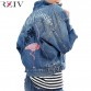 RZIV 2017 spring female jean jacket casual double pocket decorated denim jacket clothing embroidery women jacket coat32735634390