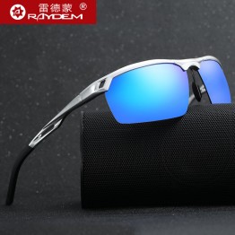 Raydem Sun Glasses Polarized Blue Coating Mirror Driving Men's Sunglasses Oculos de sol Male Eyewear Accessories For Men Women