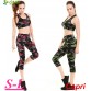 Red Camouflage Running Cropped Tights Green Leopard Power Flex Yoga Workout Capris Pants Sexy High Waist Fitness Leggins Women&#39;s32779475552