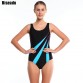 Riseado Sports Suits Swimwear Women One Piece Swimsuit Striped Backless Padded Swimming New 2017 Bathing Suit32673463224