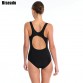 Riseado Sports Suits Swimwear Women One Piece Swimsuit Striped Backless Padded Swimming New 2017 Bathing Suit