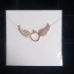 Rose Gold Color Messengers CZ Angel Wing Statement Necklace Women 2017 New Vintage Jewelry Best Friends Tattoo Choker