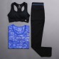 Sexy Black Yoga Sets Print Plaid Level-4 Shakeproof Women Yoga Top Fitness Quick Dry Zebra Sport Shirts Compressed Sport Legging32762741605