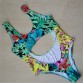 Sexy Cut Out One Piece Swimsuit Leaf Flower Print Swimwear Women One Piece Swimming Suit 2017 New Swimsuits Beach Wear Swim Suit32790698128