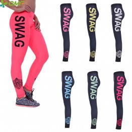 Sexy Hips Push Up Fitness Running Tights Women's Swag Compression Yoga Pants Slim High Waist Sports Trousers Full Length Leggins