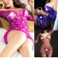 Sexy crochet Fish Net  Lingerie Babydoll baby doll dress perforate Underwear  Bodysuits negligee long sleeve Chemises  6083