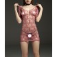 Sexy crochet Fish Net  Lingerie Babydoll baby doll dress perforate Underwear  Bodysuits negligee long sleeve Chemises  608332738376845