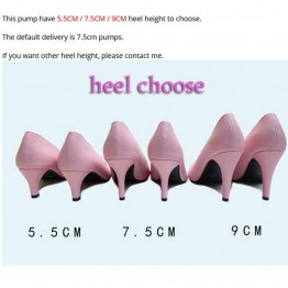Sheepskin High Heel Shoes Women Pumps Plue Size 34-41 New 2016 Sexy Wedding Party Thin Heel Pointed Toe Women's High Heels YD48