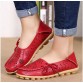 Shoes Woman 2016 Genuine Leather Women Flats 19 Colors Loafers Slip On Women&#39;s Flat Moccasins Plus Size32690015201